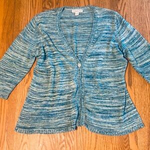 Coldwater Creek knit silk cardigan